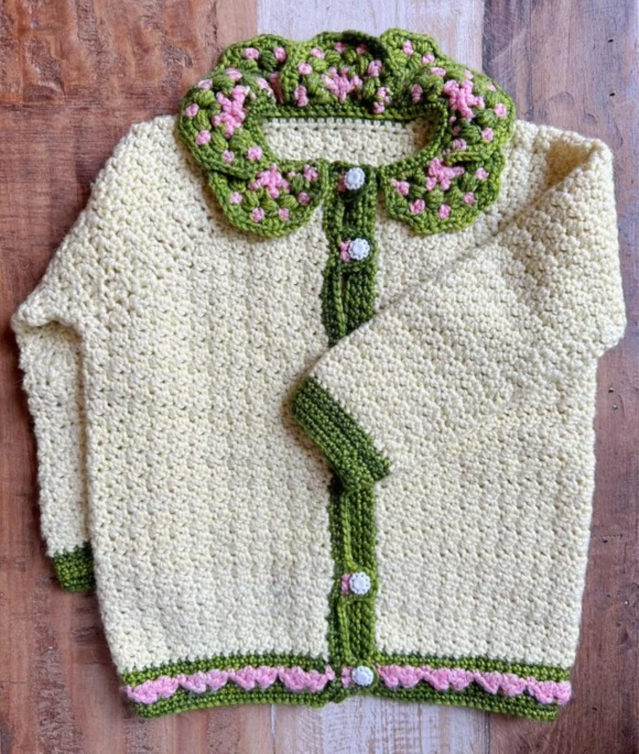 ♥ Rainbow Spring Fresh Cardigan ♥  - CROCHET KIT