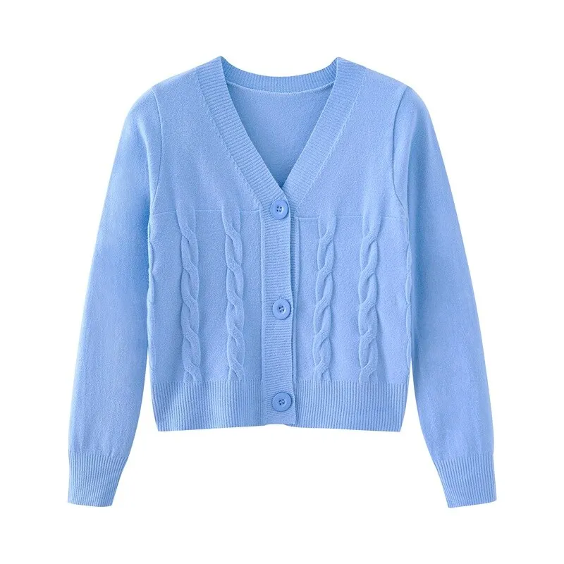 2022 Simple Sweater Cardigan Autumn Spring Button Front Cardigans