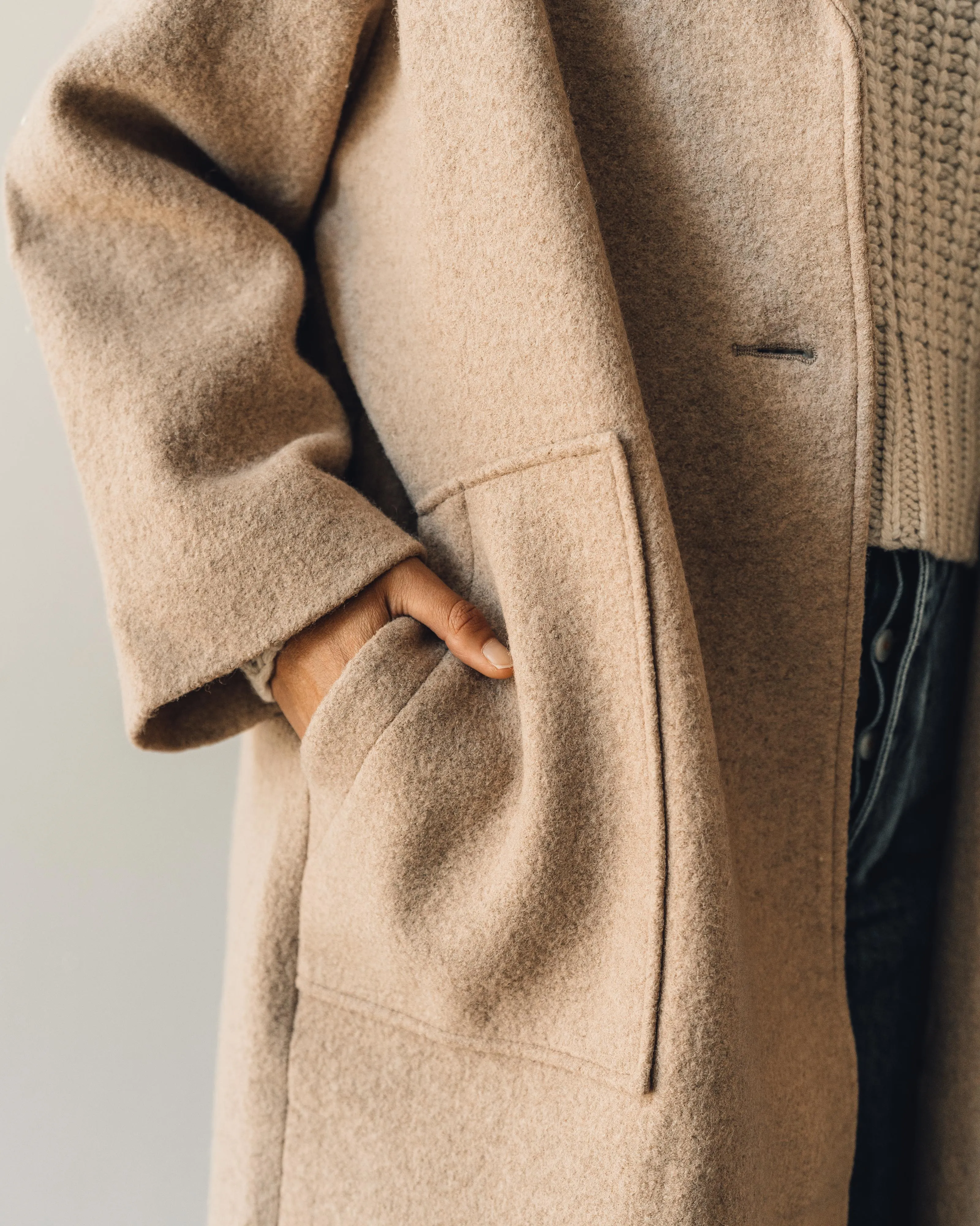 7115 Wool Fall Coat, Desert Sand