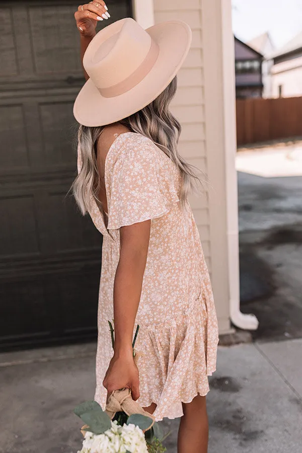 All Of My Love Babydoll Dress In Champagne