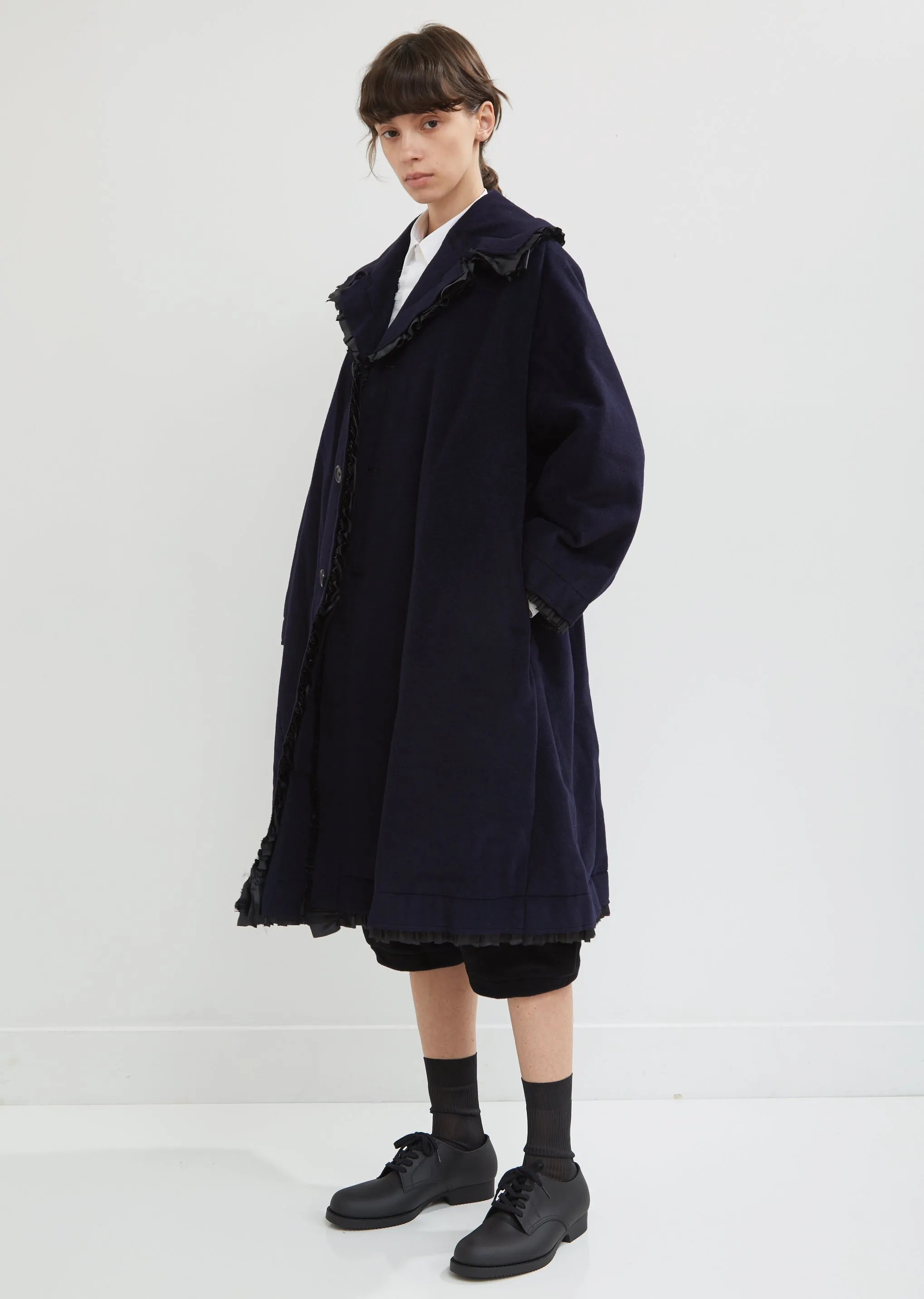 Angora Mix Wool Beaver Coat