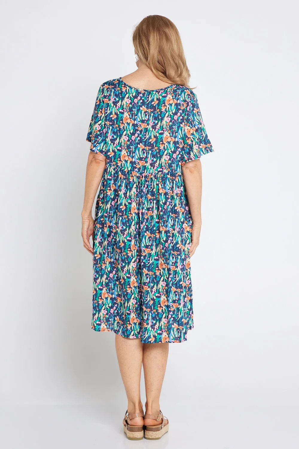 Avery Cotton Dress - Snapdragon Floral