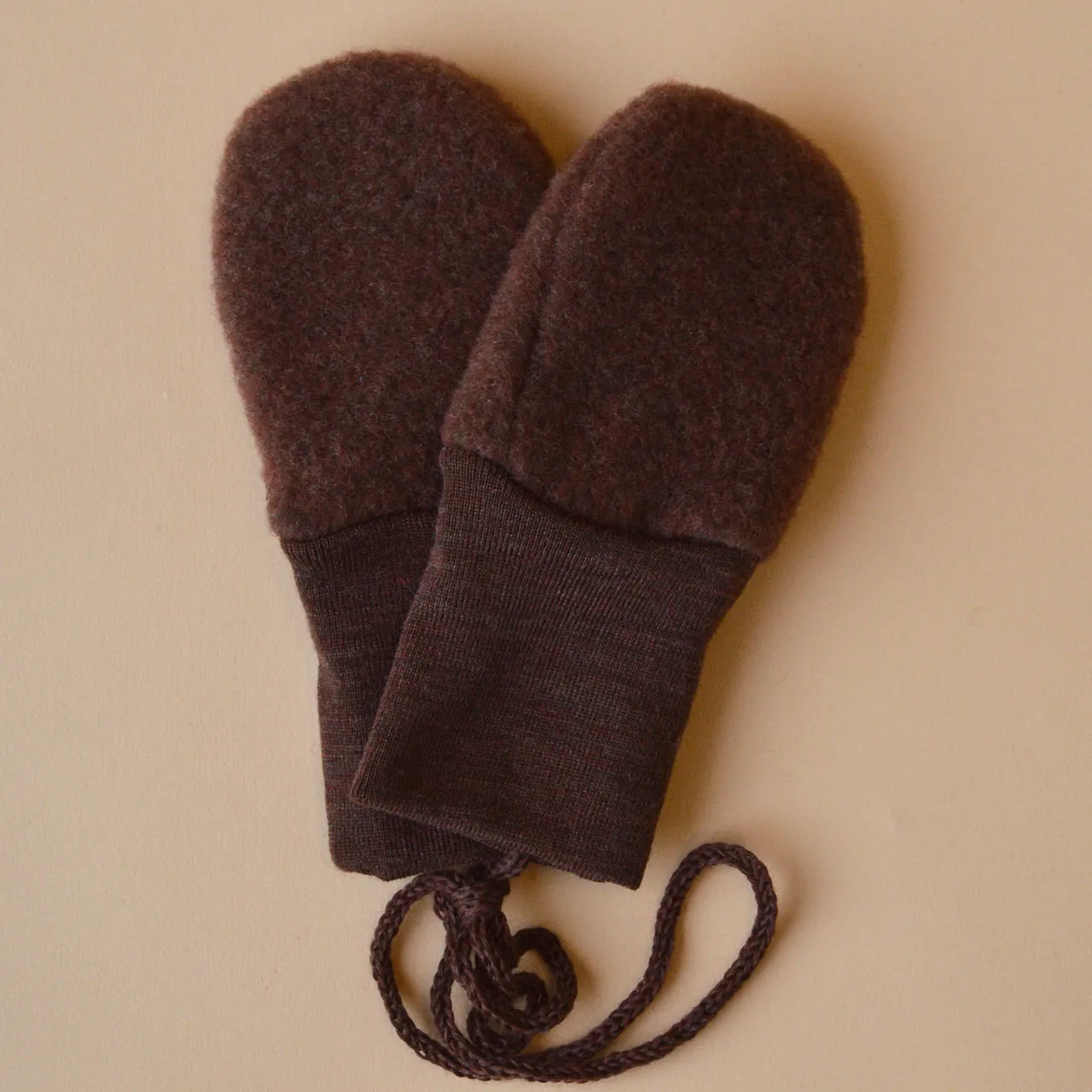 Baby Mittens in Organic Wool Fleece (0-18m)