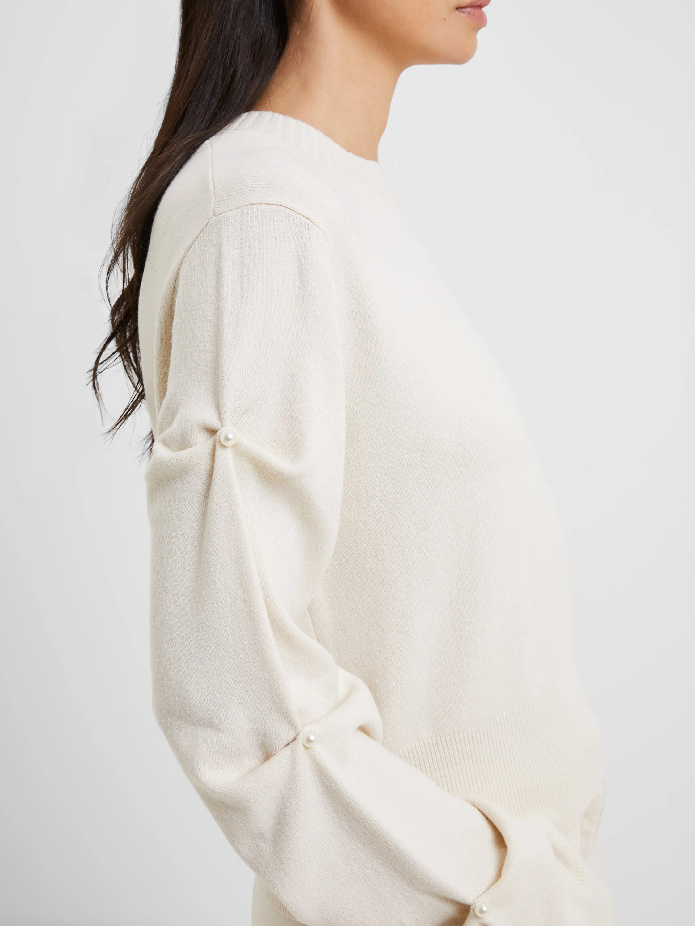 Babysoft Pearl Sleeve Sweater