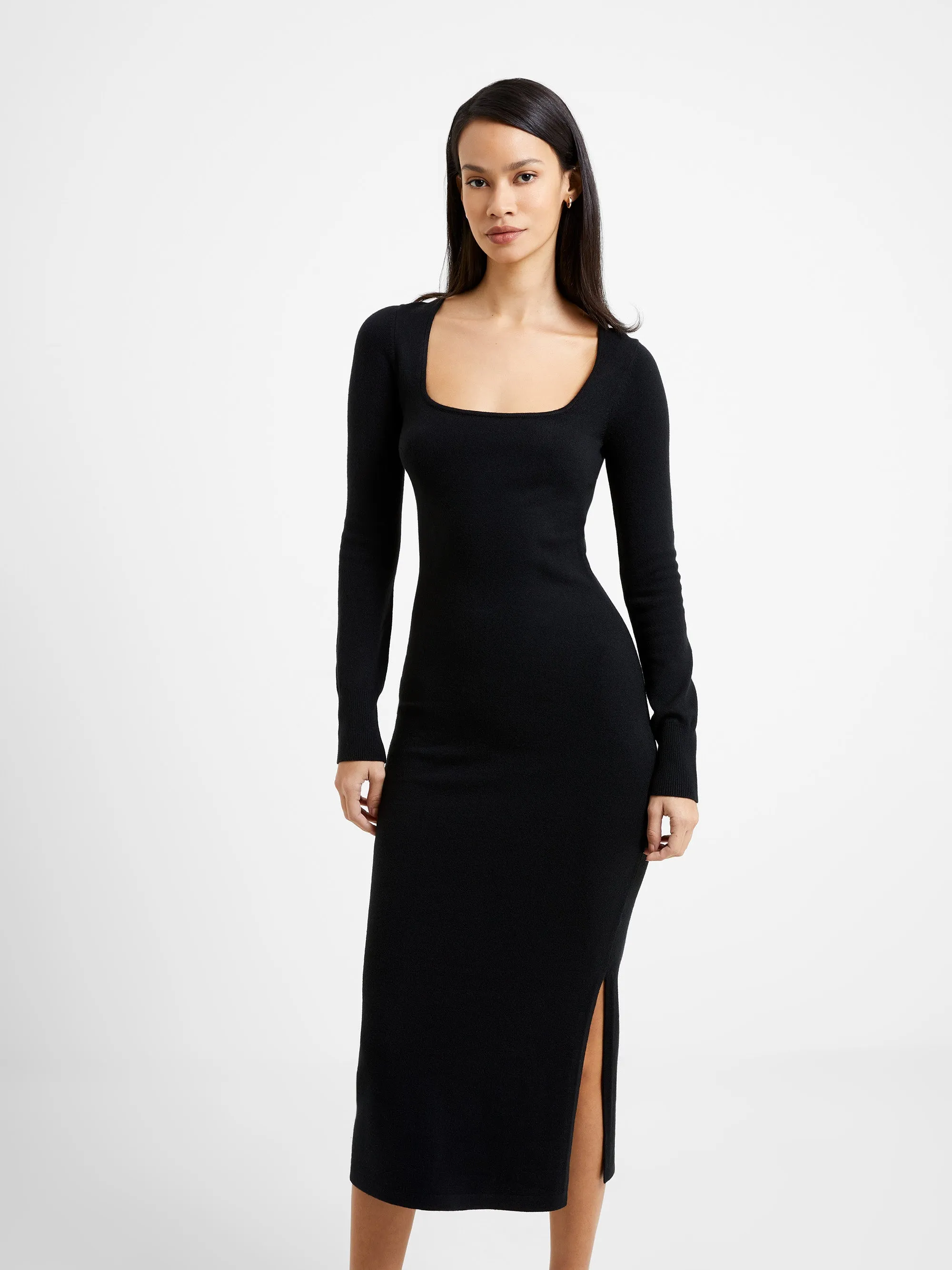 Babysoft Square Neck Midi Dress