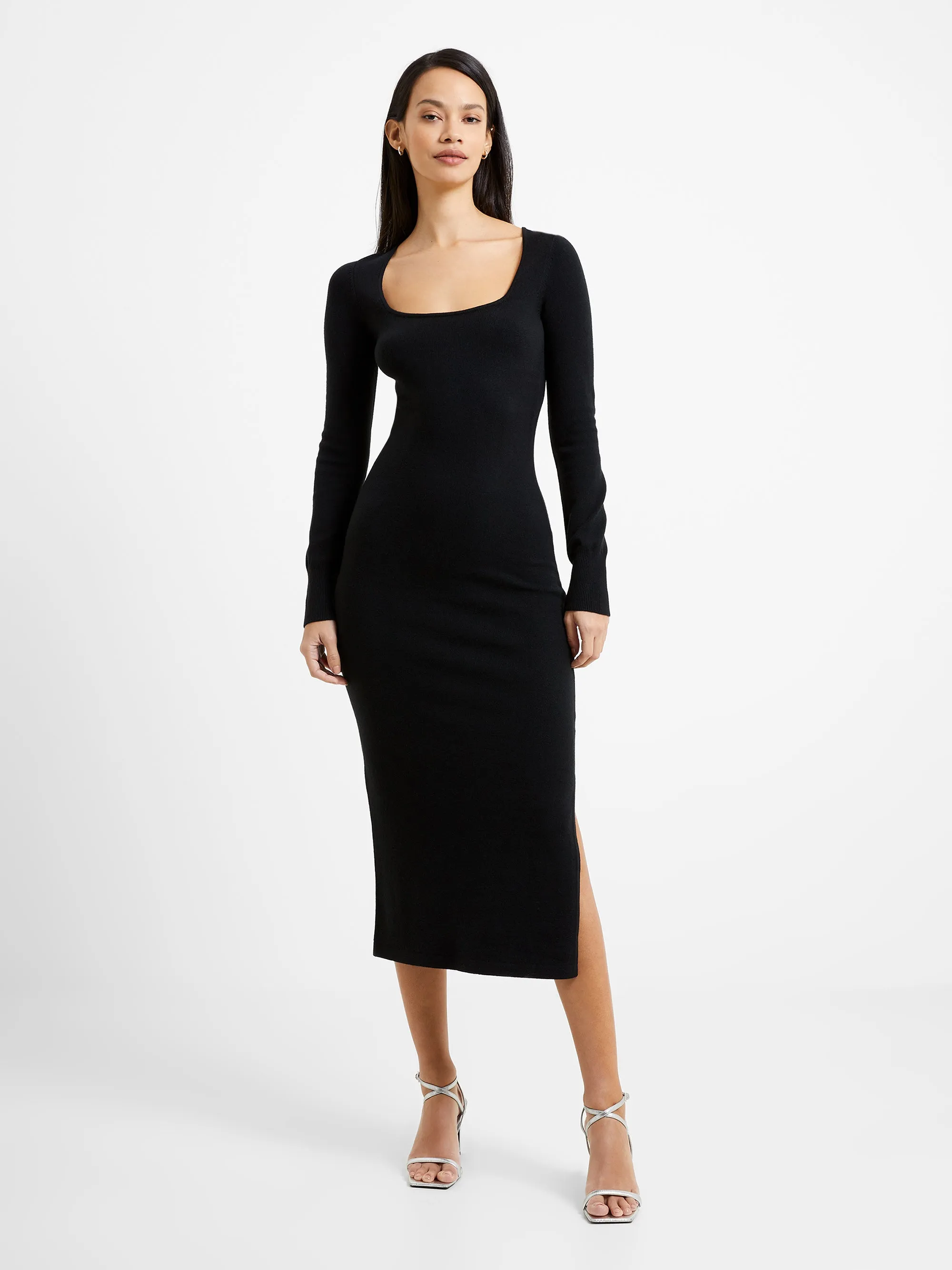 Babysoft Square Neck Midi Dress