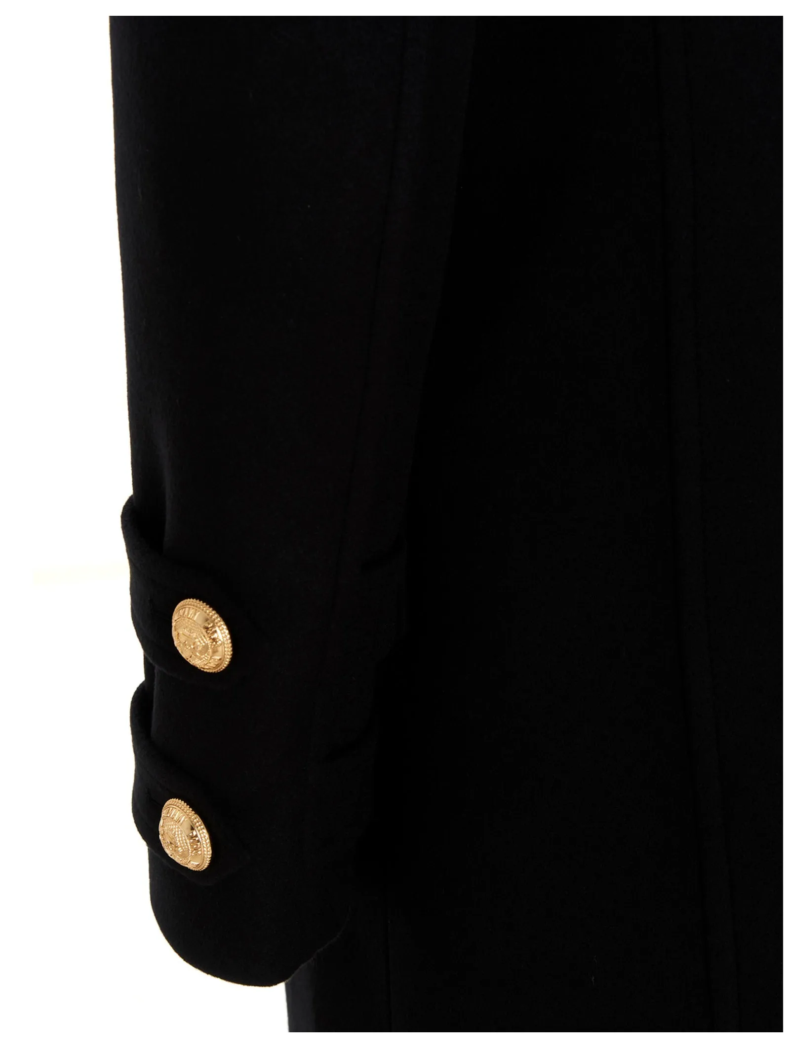 Balmain Double-Breasted Longline Coat