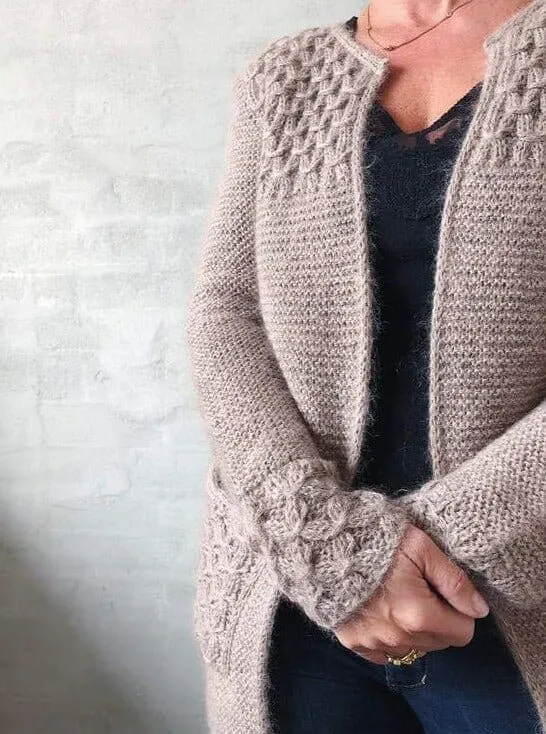 Beatrice cardigan by Önling, No 2   silk mohair knitting kit