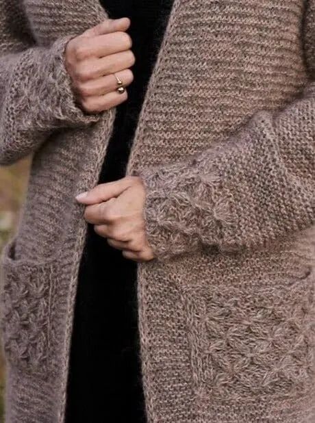 Beatrice cardigan by Önling, No 2   silk mohair knitting kit