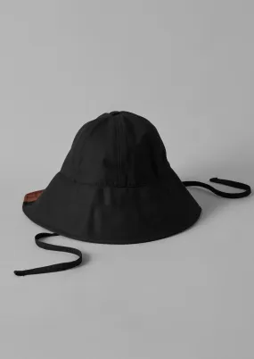 Beton Cire Rain Hat | Black/Brown