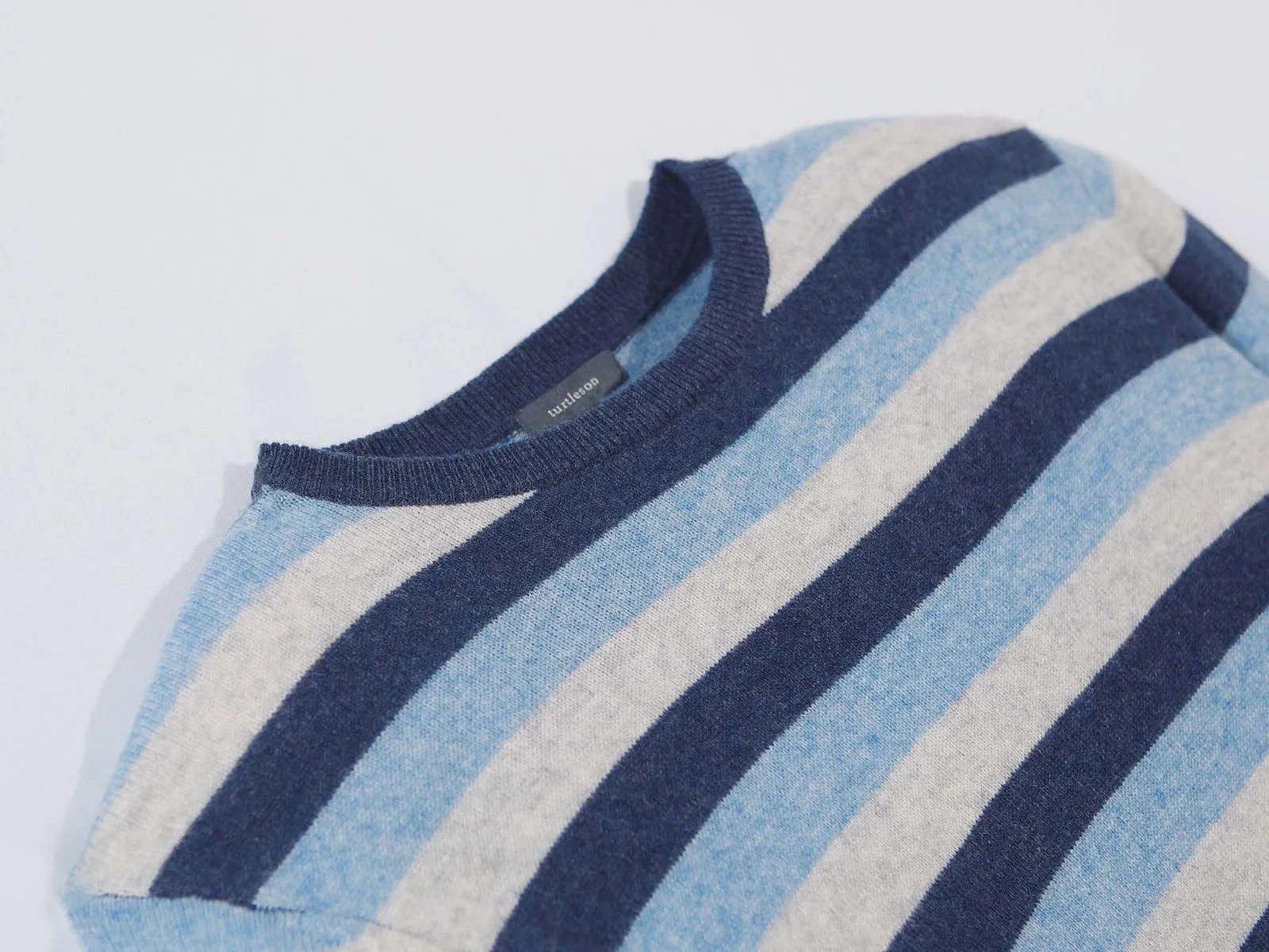 Bishop Stripe Cashmere Crewneck