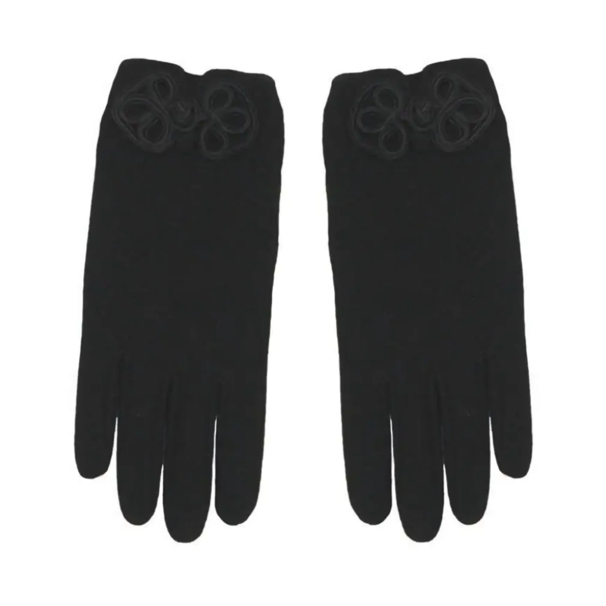 Black Gloves with Frog Fastener