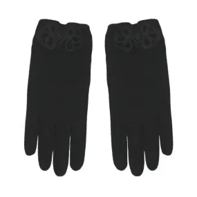 Black Gloves with Frog Fastener