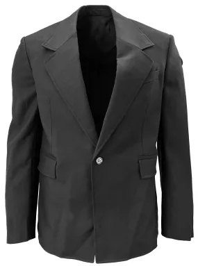 Bottega Veneta Single Breasted Wool Blazer in Black