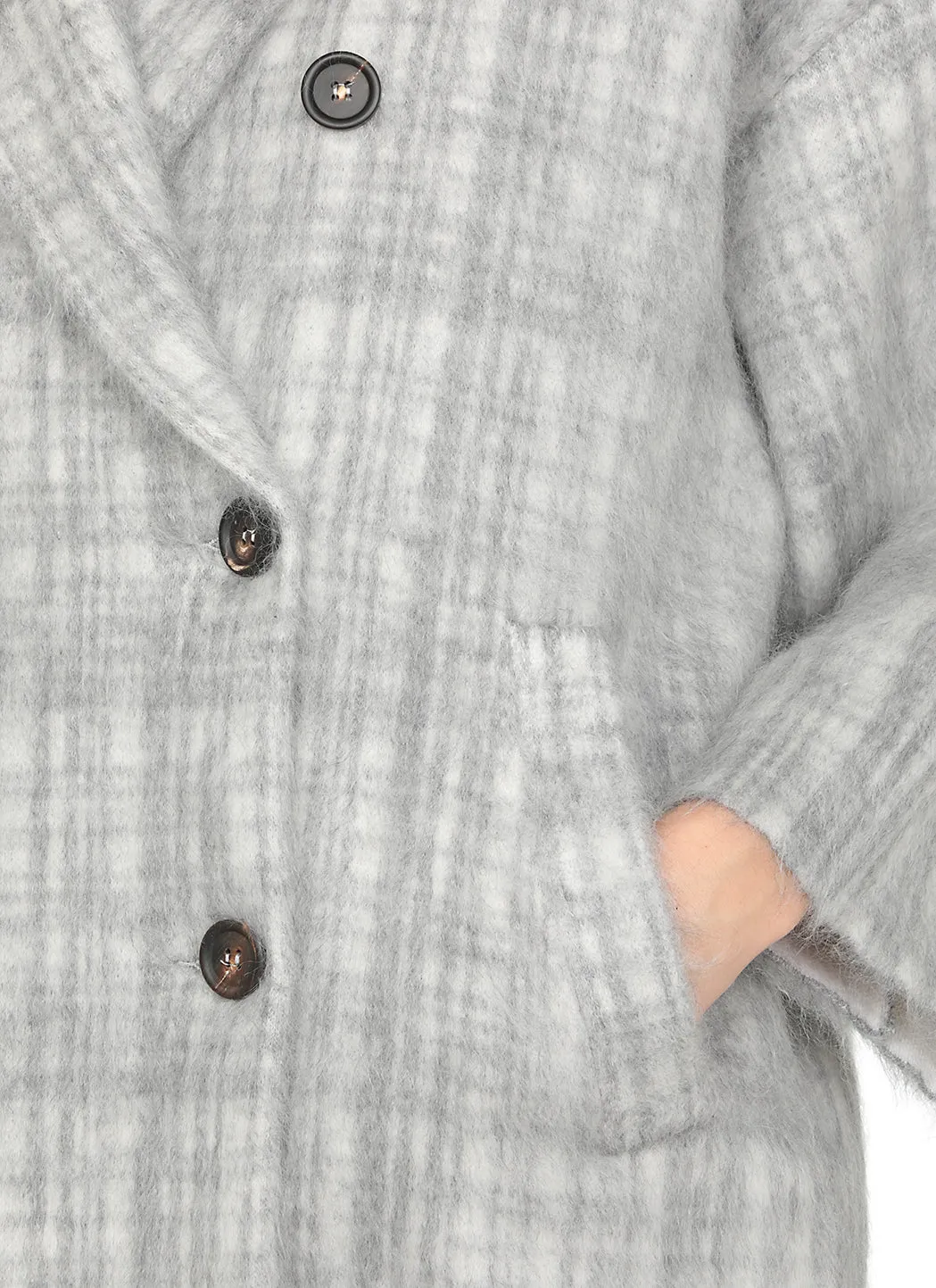 Brunello Cucinelli Checked Double-Breasted Coat