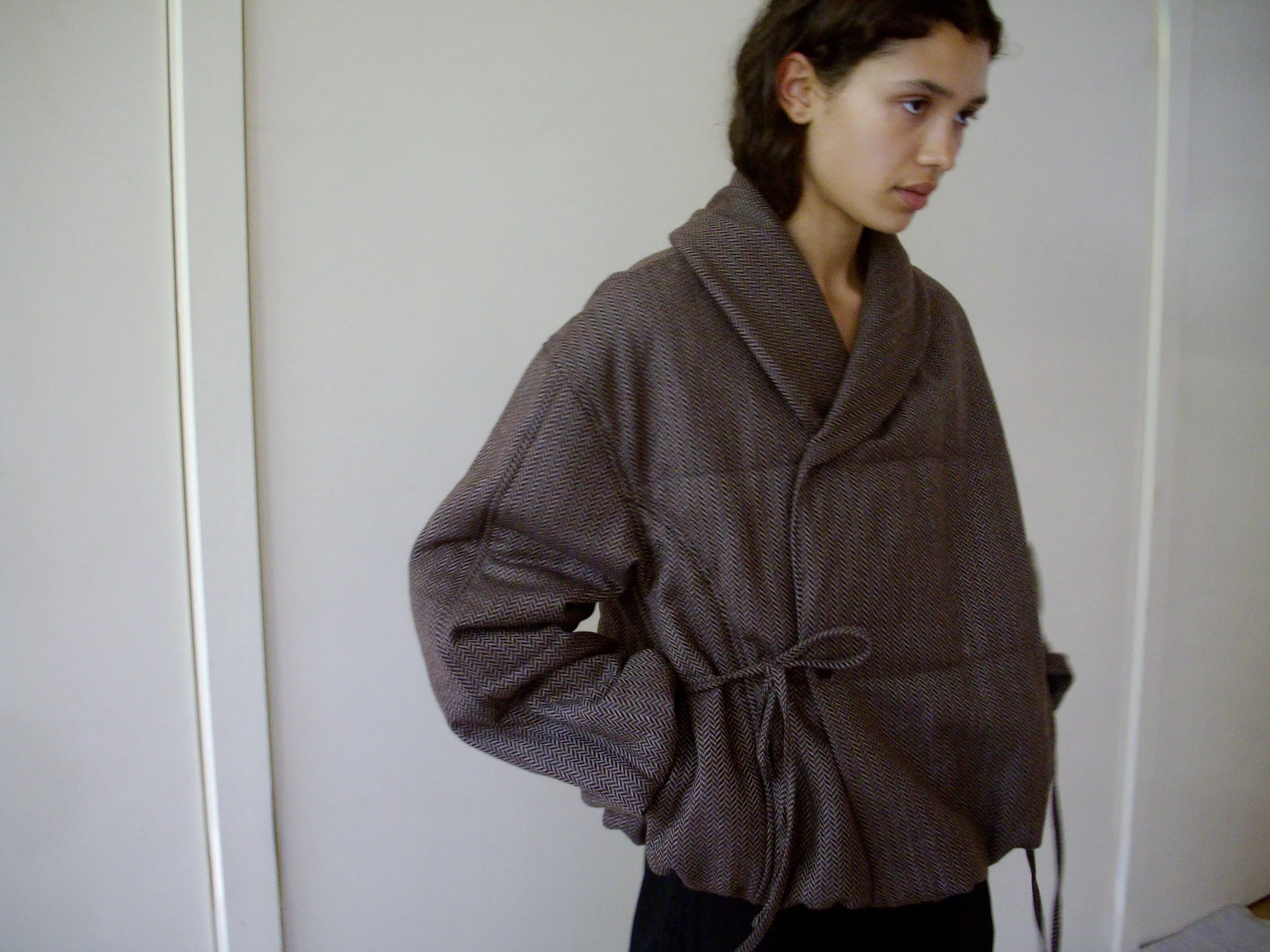 Bubble Coat - Herringbone