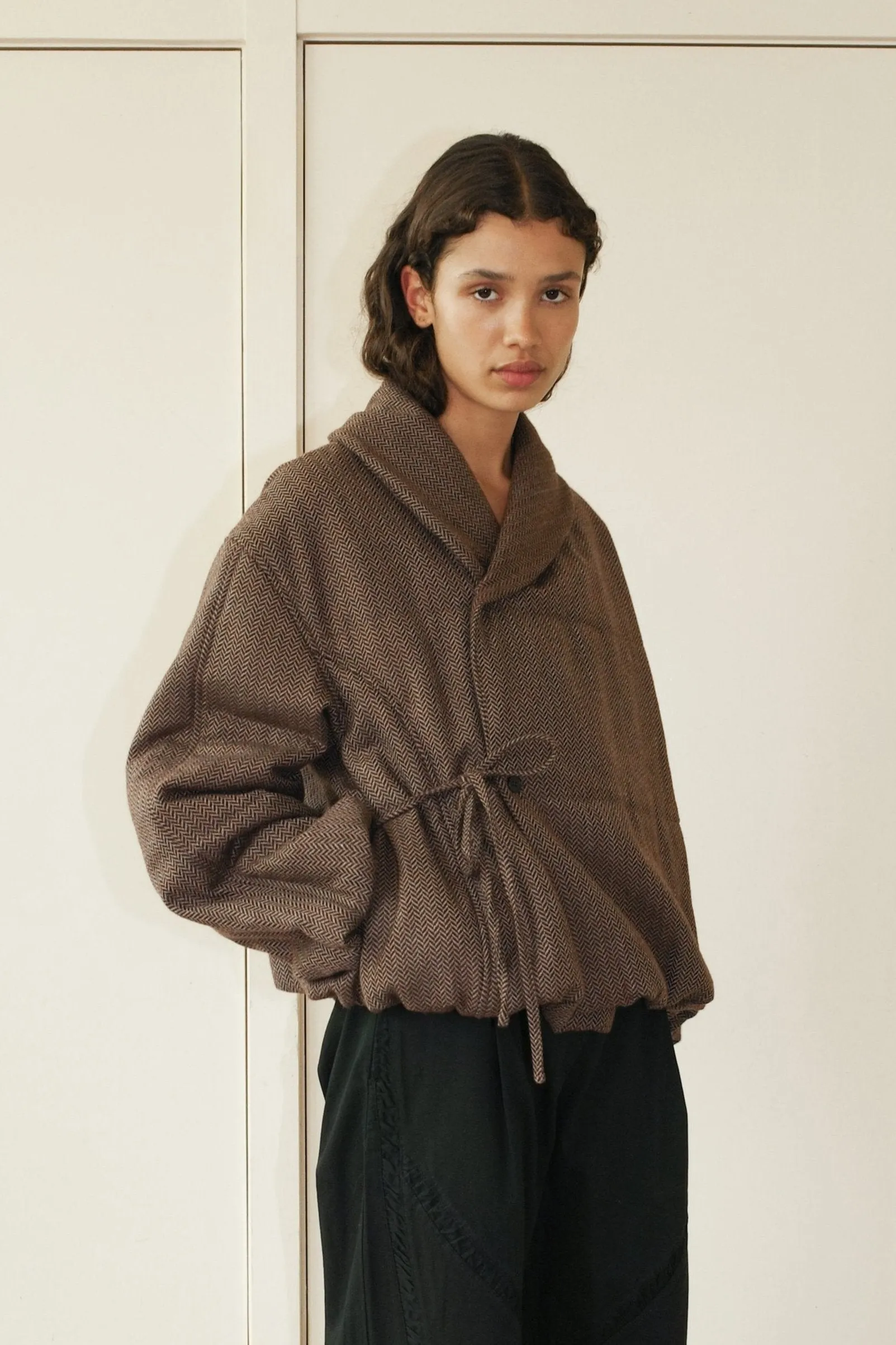 Bubble Coat - Herringbone