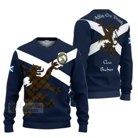 Buchan Tartan Lion Rampant Ugly Sweater Proudly Display Your Heritage with Alba Gu Brath and Clan Name