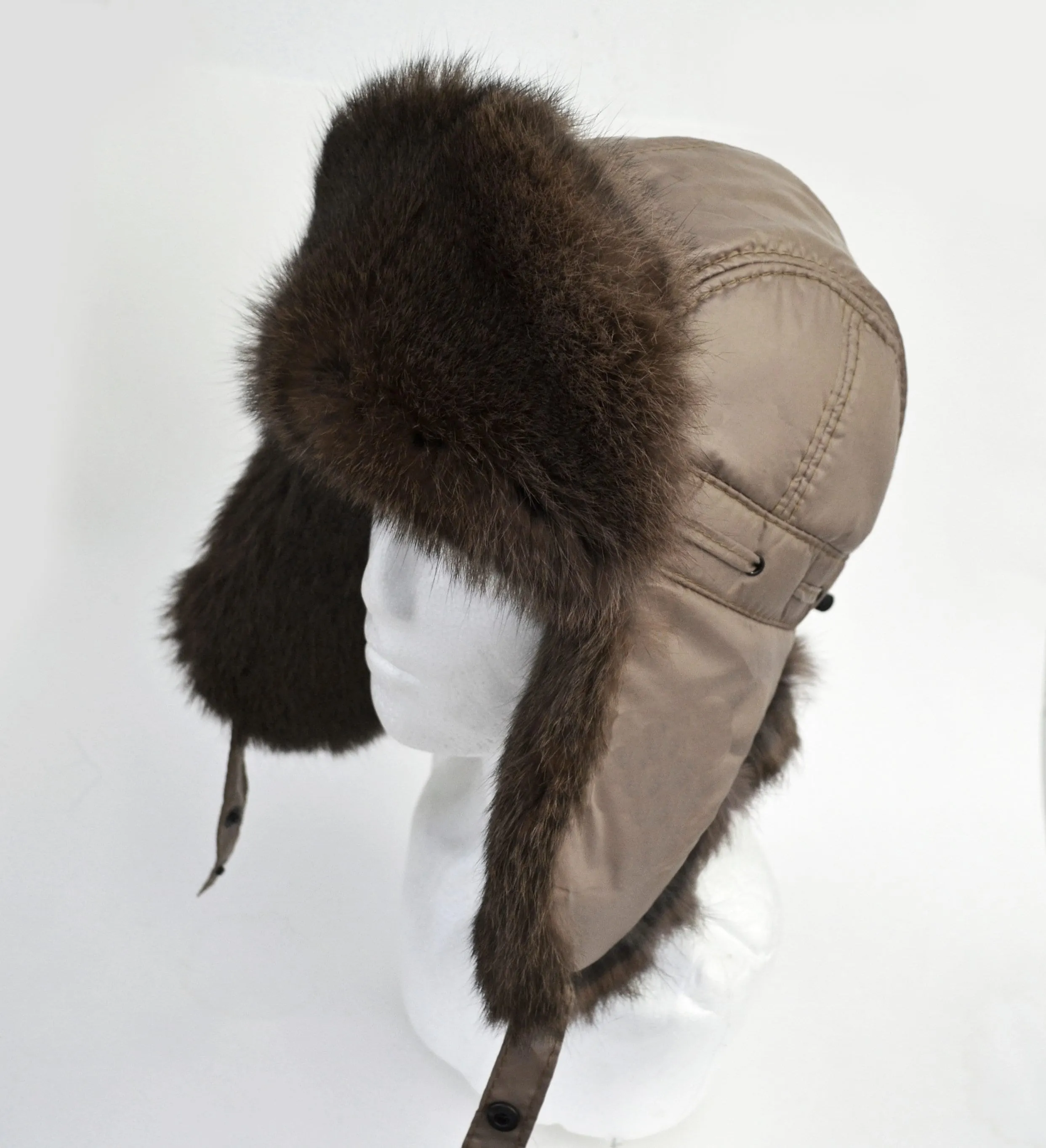 BY ORDER Rabbit Fur Hat, Aviator Hat, Man Fur hat, Fur Ear Flap Hat, Trapper Hat, Ushanka, Russian Hat, Ski Hat, Fur Hat Ear Flaps, Men