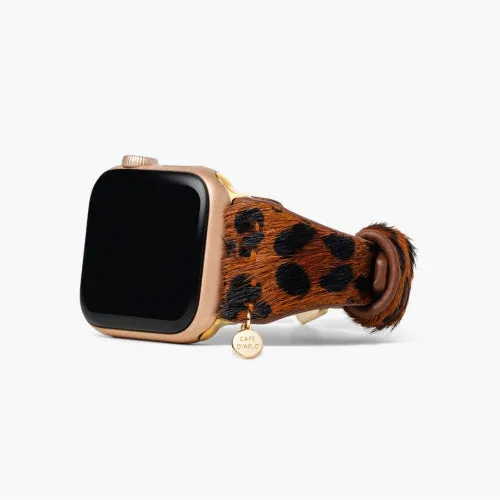 cape diablo CD AWLPanthera Panthera Brown Leather Apple Watch Strap