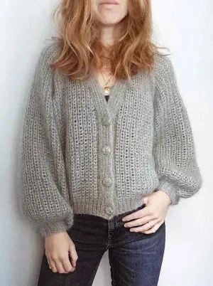 Cardigan No 4 by My Favourite Things Knitwear, Silk Mohair yarn kit (excl pattern)