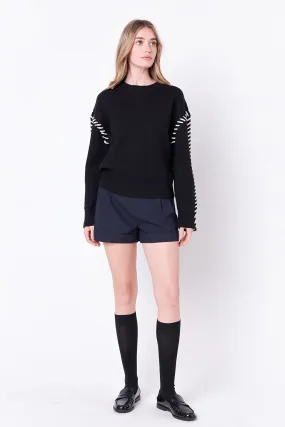 Carrie Contrast Stitch Sweater