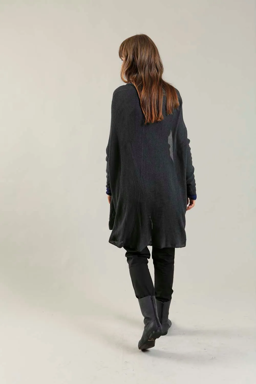 Charcoal Long Soy light Cardigan