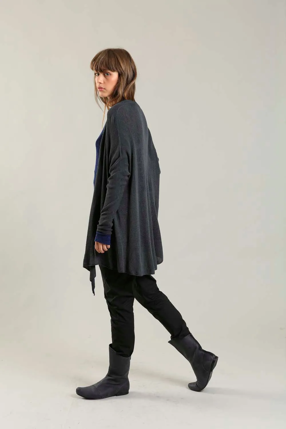 Charcoal Long Soy light Cardigan