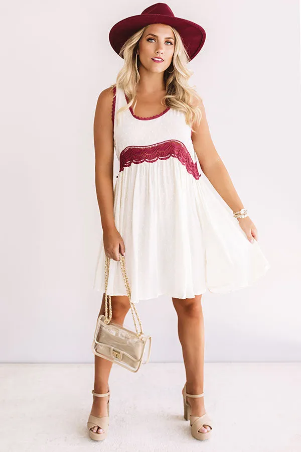 Cheers To The Weekend Babydoll Dress In Cream