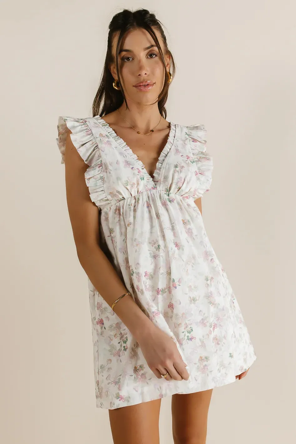 Cherry Blossom Babydoll Dress - FINAL SALE