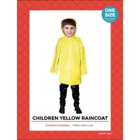 Child Yellow Raincoat Costume