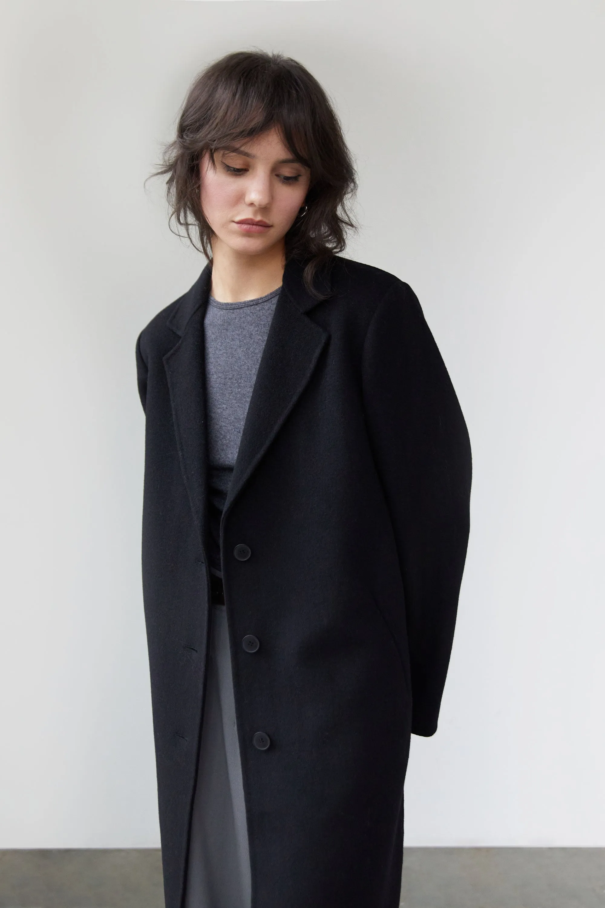 CLASSIC FIT WOOL BLEND COAT