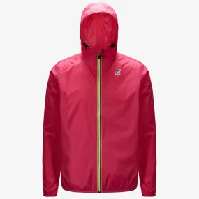 Claude - Unisex Packable Full Zip Waterproof  Rain Jacket in Fuchsia Magenta