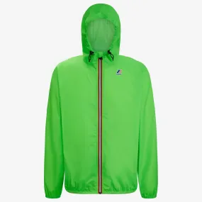 Claude - Unisex Packable Full Zip Waterproof  Rain Jacket in Green Classic