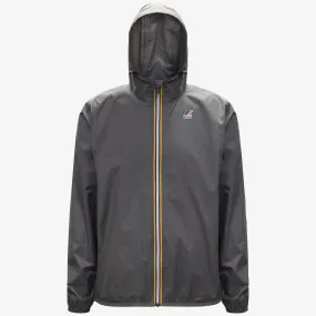 Claude - Unisex Packable Full Zip Waterproof  Rain Jacket in Grey Smoked