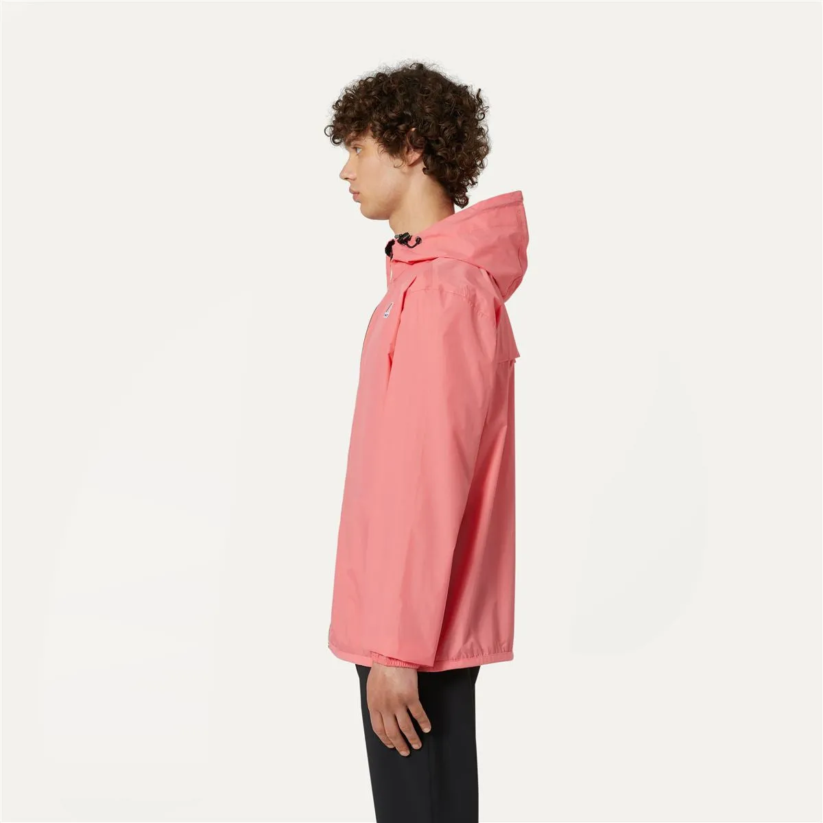 Claude - Unisex Packable Full Zip Waterproof  Rain Jacket in Pink