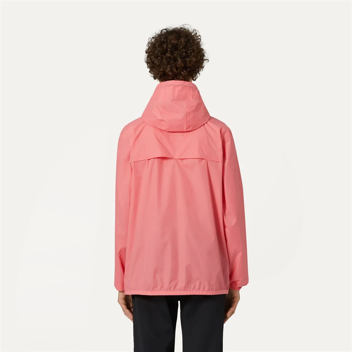 Claude - Unisex Packable Full Zip Waterproof  Rain Jacket in Pink