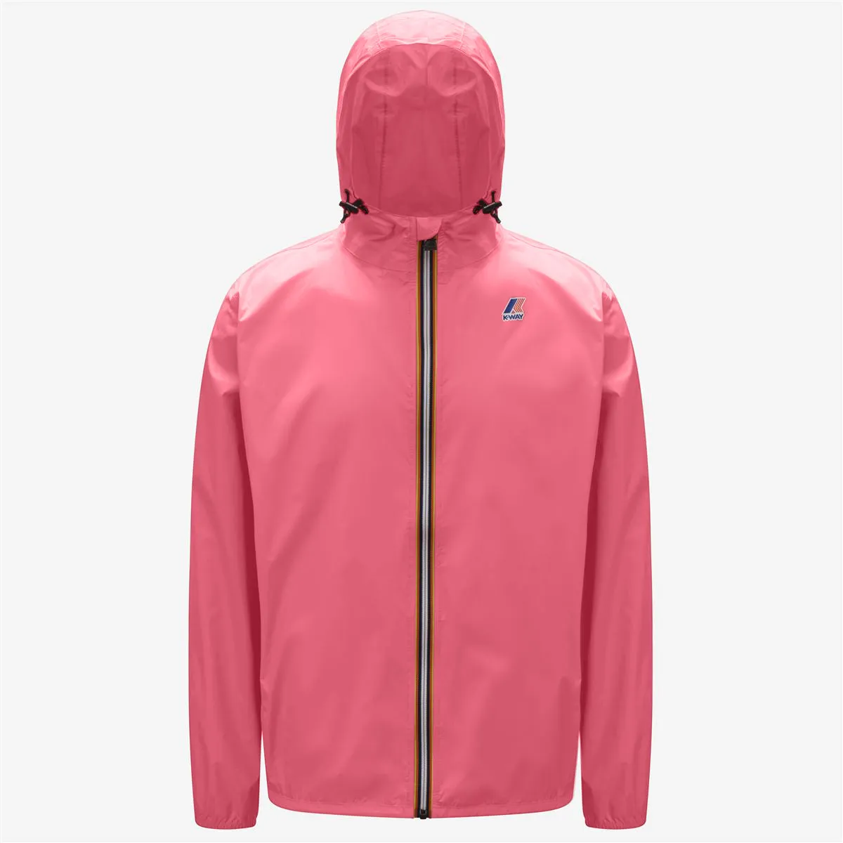 Claude - Unisex Packable Full Zip Waterproof  Rain Jacket in Pink