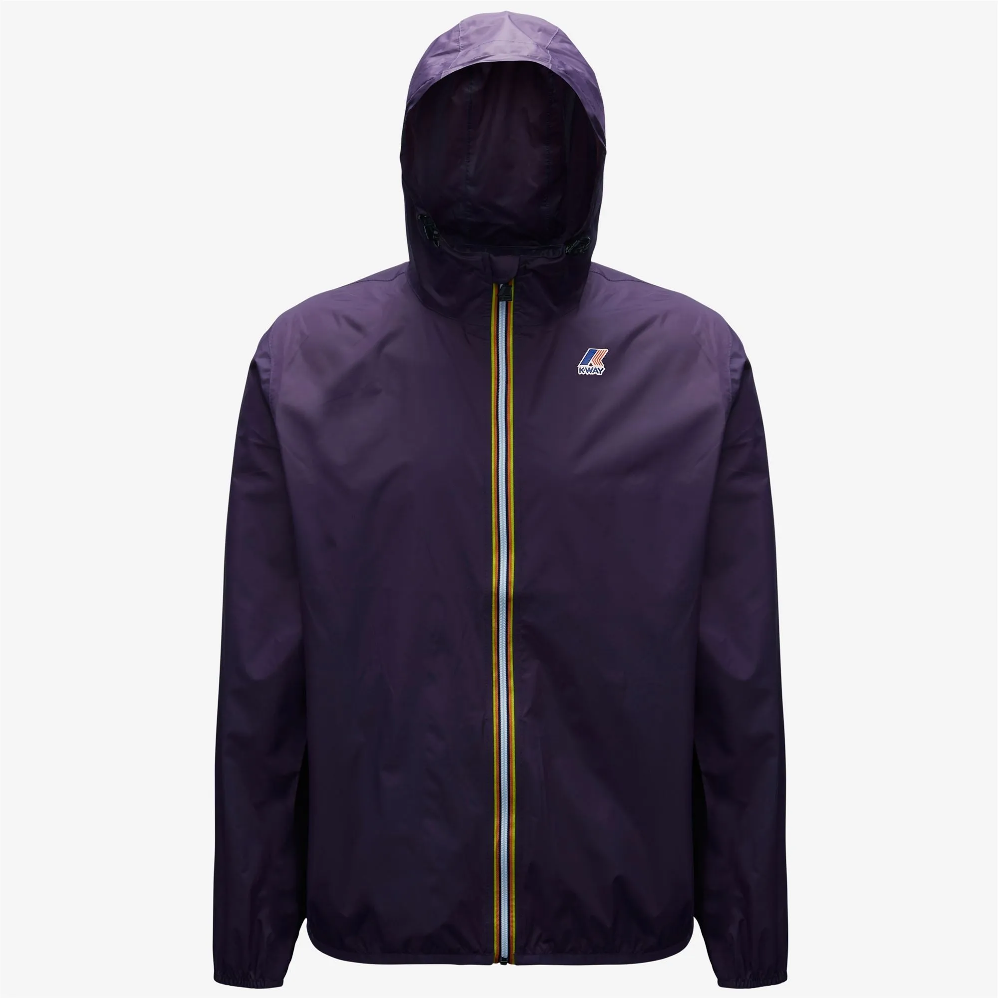 Claude - Unisex Packable Full Zip Waterproof  Rain Jacket in Violet