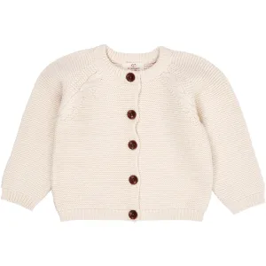 Copenhagen Colors Cream Classic Baby Cotton Cable Cardigan