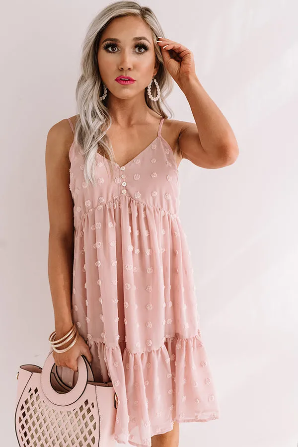 Craving Pina Coladas Shift Dress In Blush