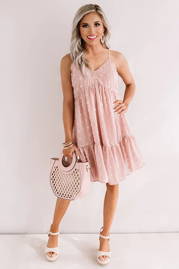 Craving Pina Coladas Shift Dress In Blush