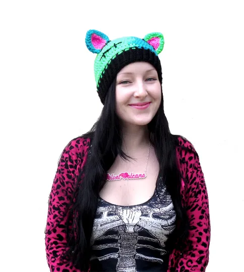 Custom Colour FrankenKitty Beanie