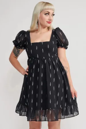 Daggers Cream Puff Mini Dress by Sourpuss