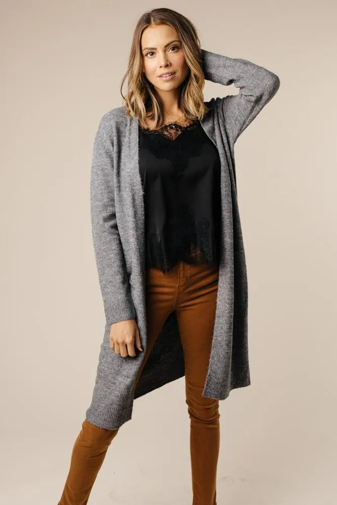 Dakota Charcoal Cardigan