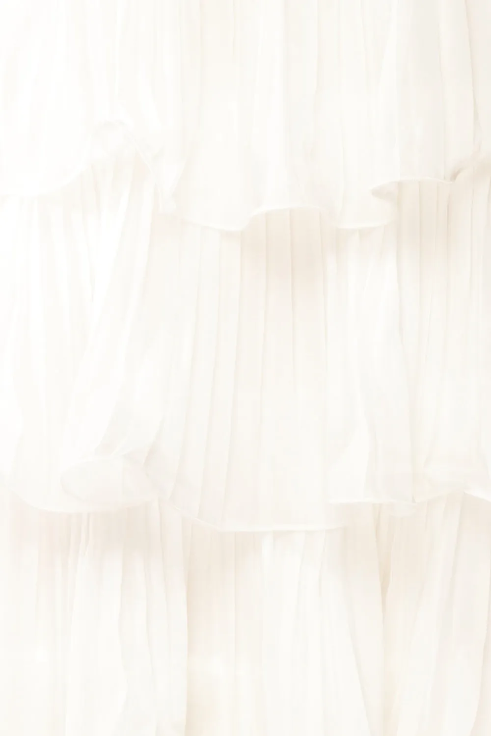 Divineia | White Pleated Babydoll Dress