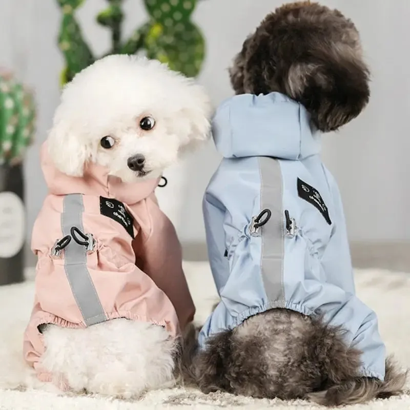 Dog Raincoat w/ Hood - Dog & Cat Apparel