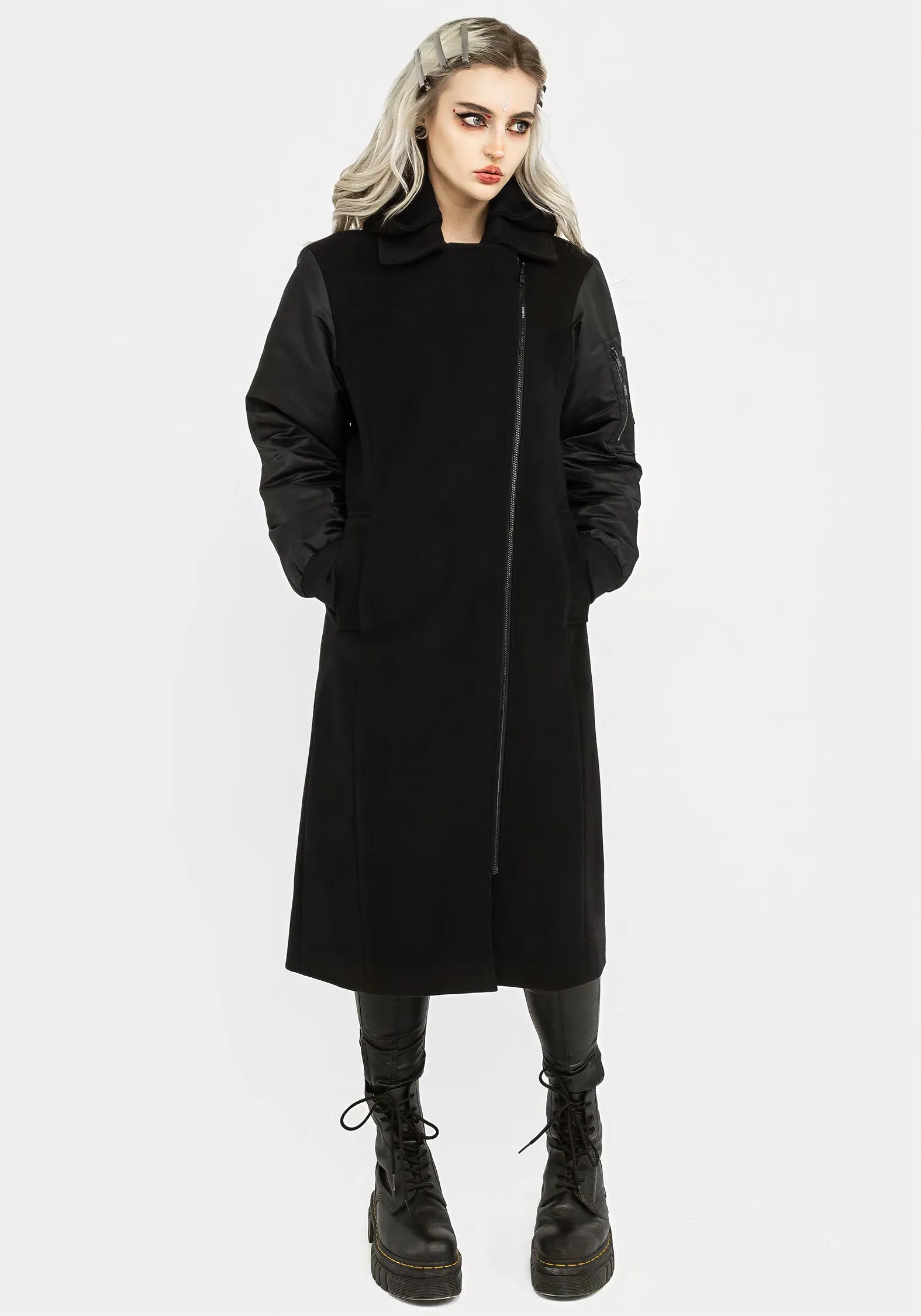 Doomsday Bomber Coat with Detachable Hood