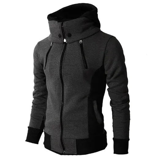 Double Zipper Hoodie Jacket. Unisex