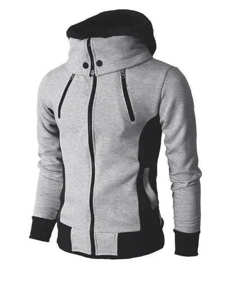 Double Zipper Hoodie Jacket. Unisex